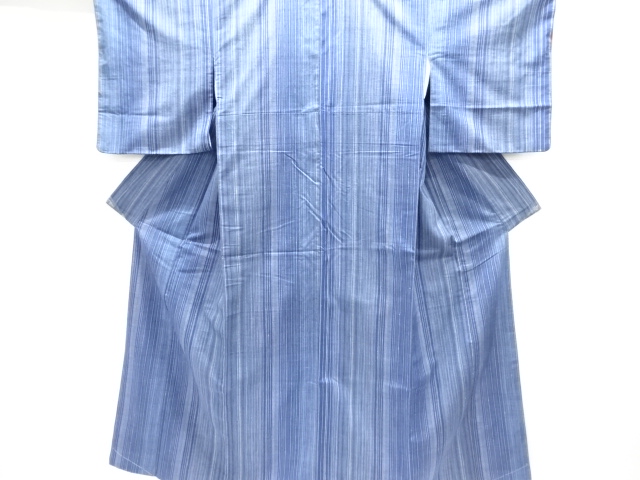 JAPANESE KIMONO / TSUMUGI / WOVEN STRIPE